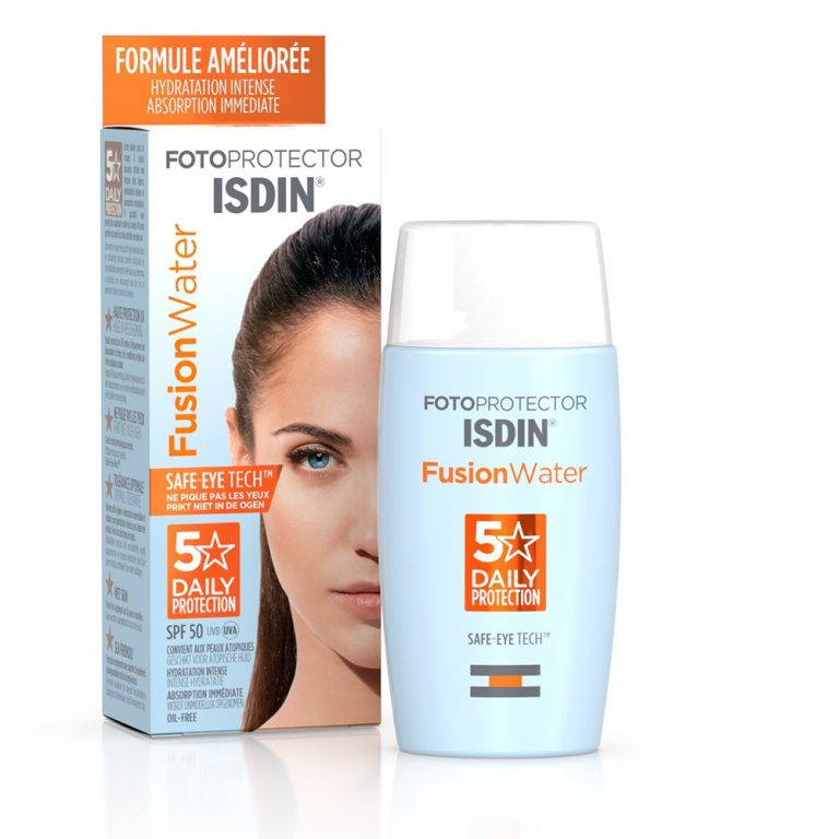 کرم ضد آفتاب بی‌رنگ ایزدین اصلی SPF50 مدل Fusion Water 5 Daily